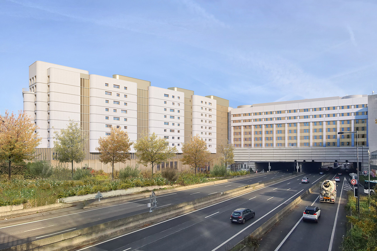 Façade, Rueil-Malmaison, A86, HGA – Hubert Godet Architectes