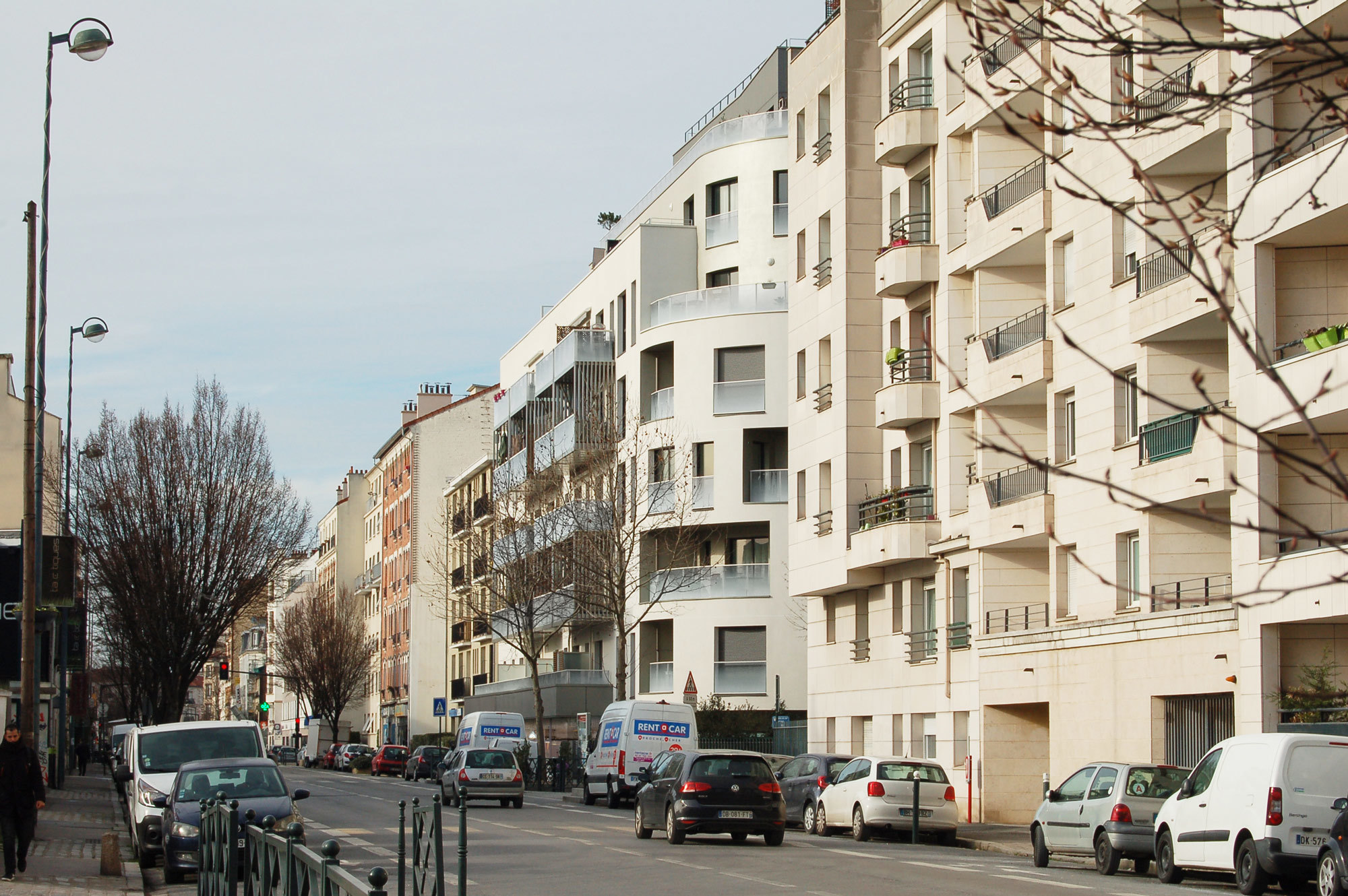 Volume courbe, Balcons, Asnières-sur-Seine, HGA – Hubert Godet Architectes