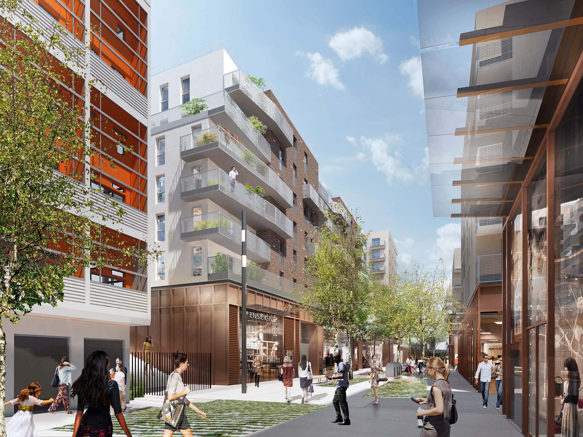 Bezons, Cœur de ville, Sadev 94, Cogedim, HGA – Hubert Godet Architectes