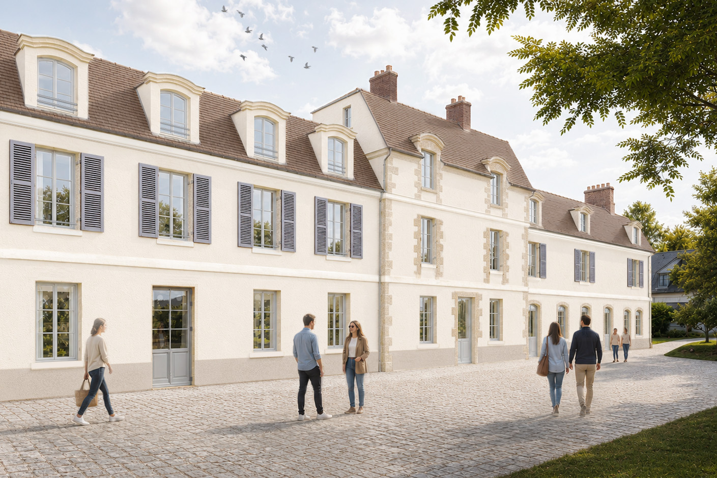 Réhabilitation, architecture, L’isle Adam, erp, Atelier TABULA, HGA – Hubert Godet Architectes