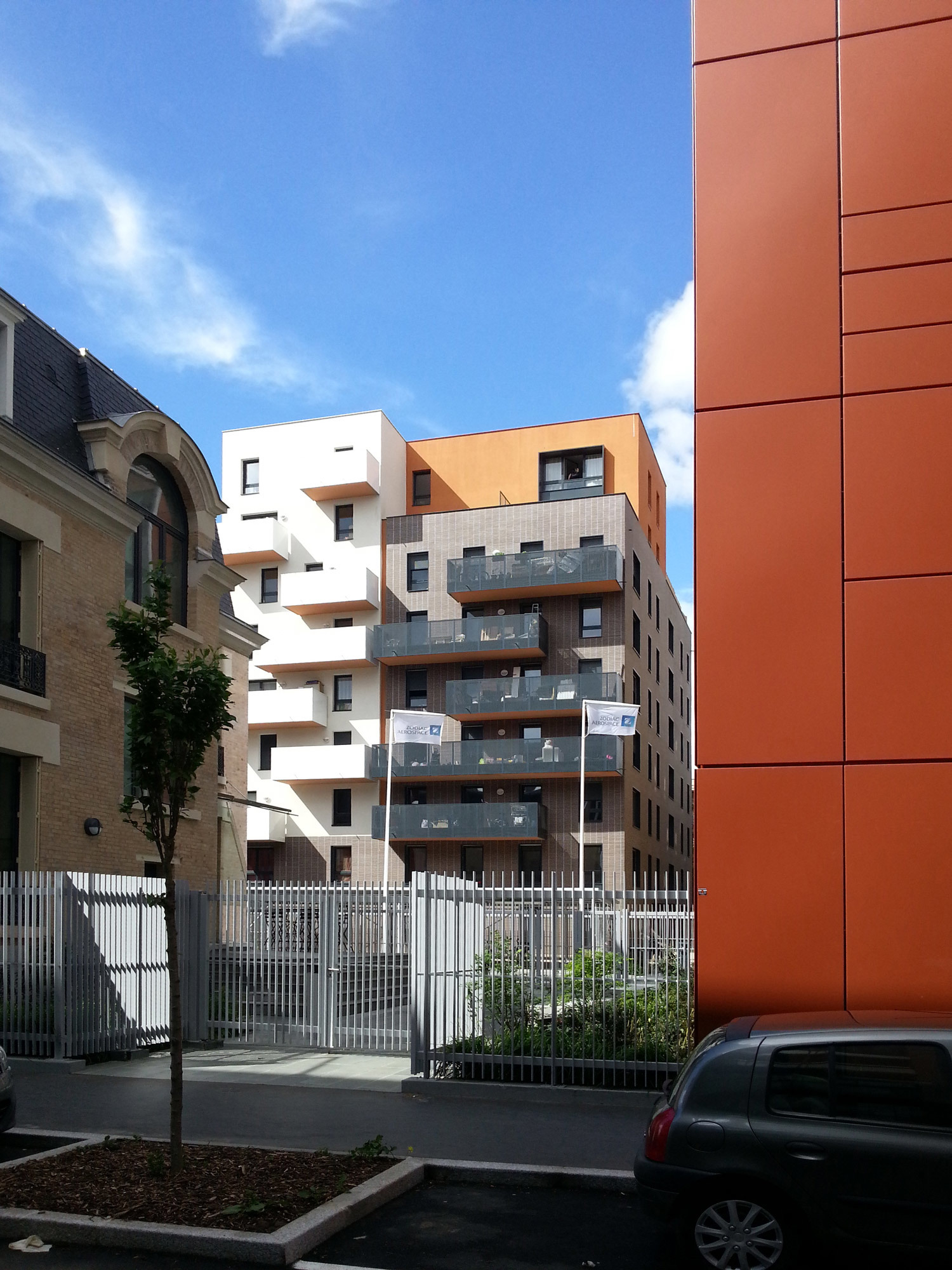 Montreuil, Faubourg Marceau, logements, balcons, HGA – Hubert Godet Architectes