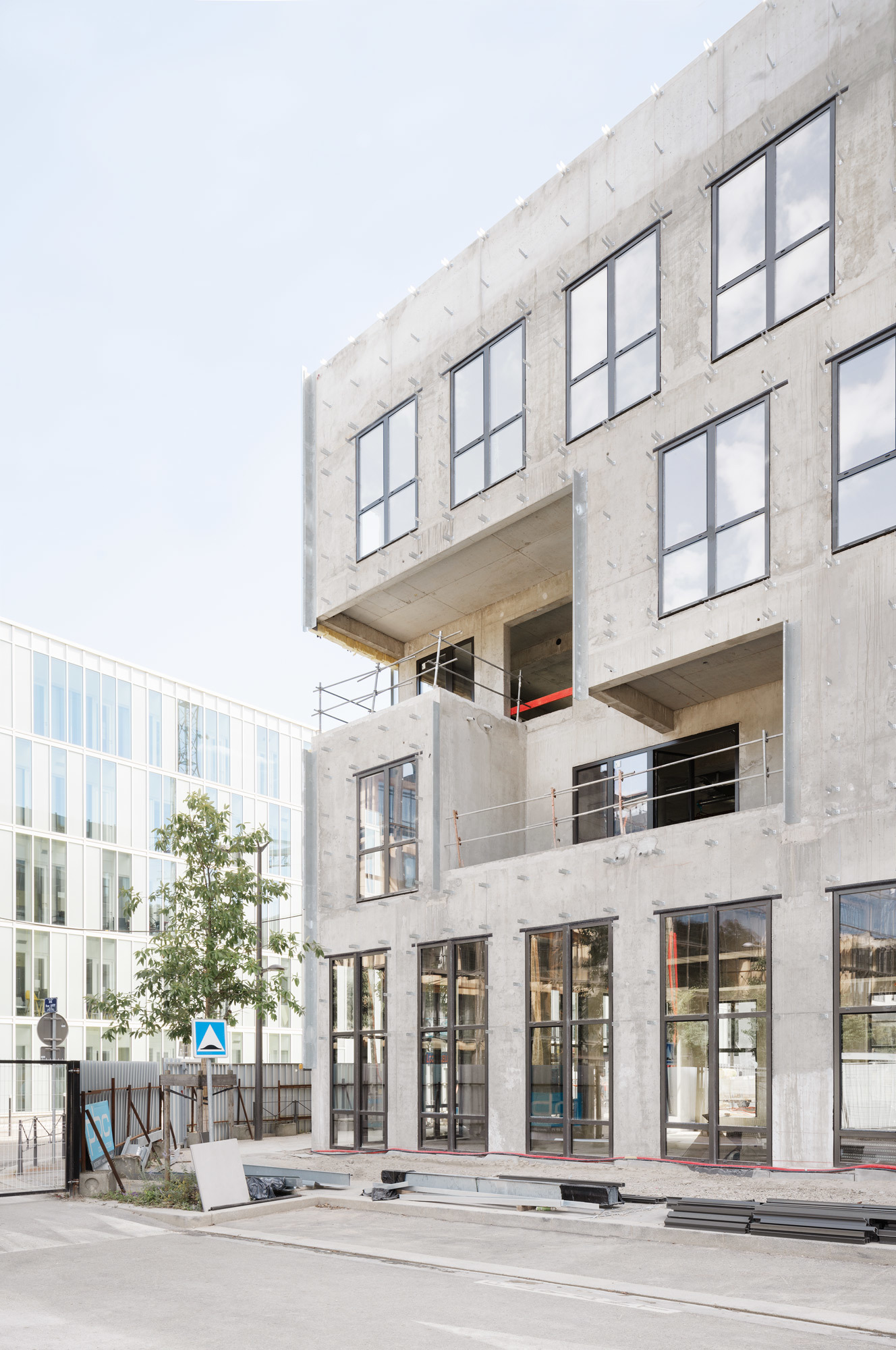 béton, Lyon Vaise, Bandai Namco, Chantier, HGA – Hubert Godet Architectes