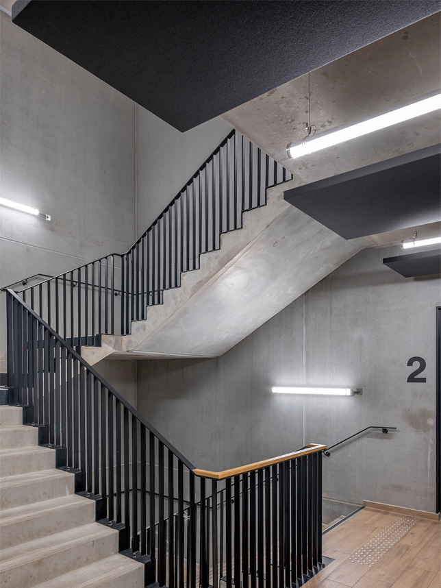 Nancy, Ilot de fraicheur, escaliers, HGA – Hubert Godet Architectes