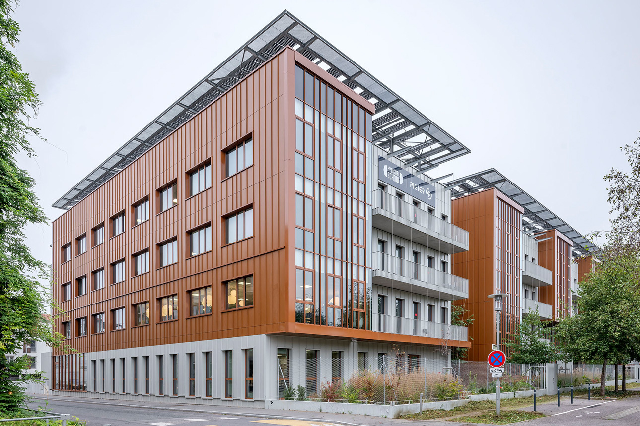 Siège régional d’Orange, Végétation grimpante, HGA – Hubert Godet Architectes