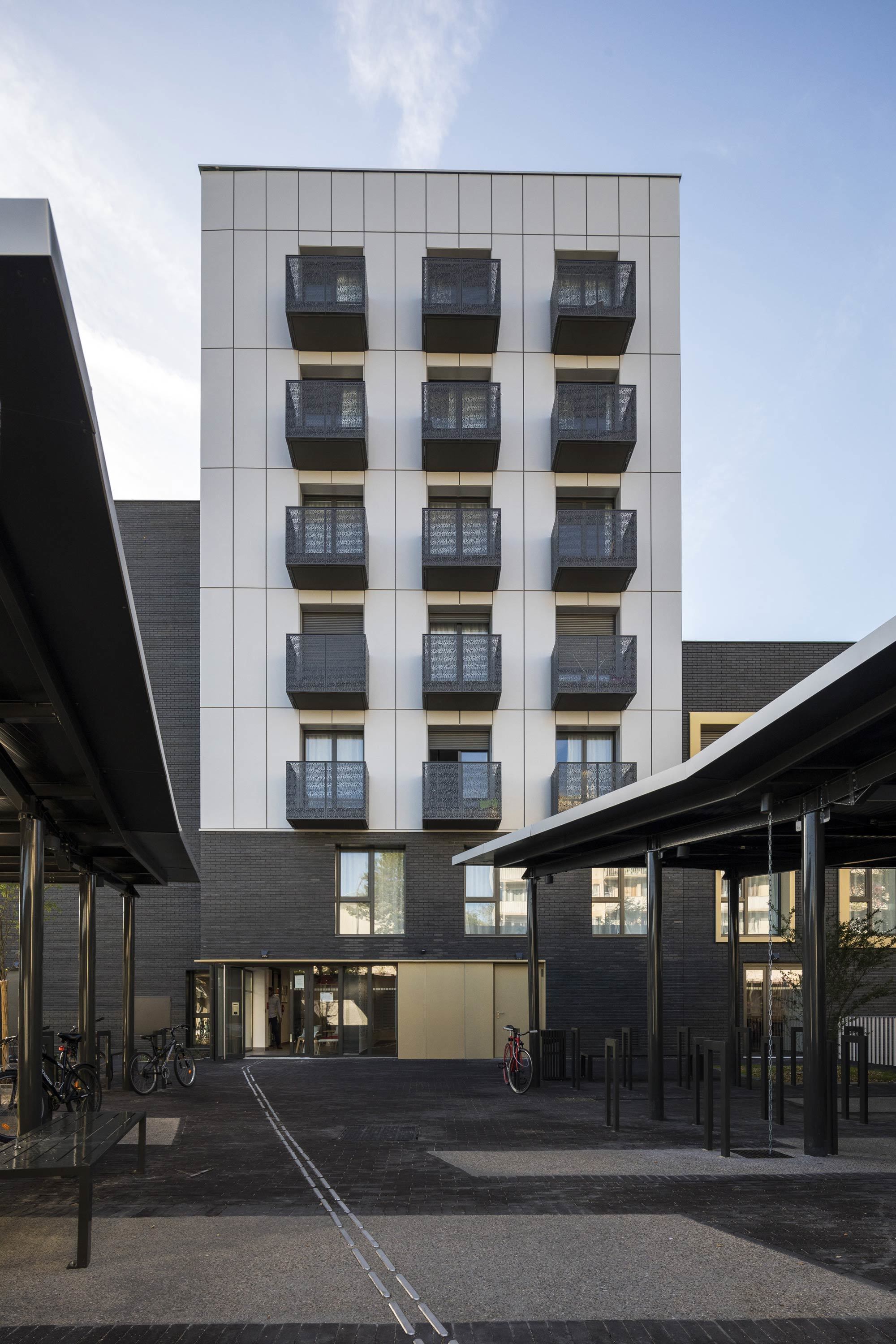 Espace de transition, résidence étudiante, HGA – Hubert Godet Architectes